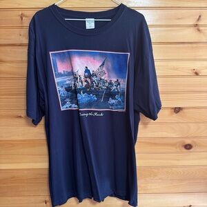 I Love Boston Sports Patriots Crossing the Charles Navy Graphic T-Shirt XL